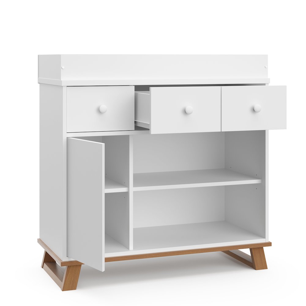 Storkcraft Modern Nursery Changing Table Dresser - Vintage Driftwood. Picture 5