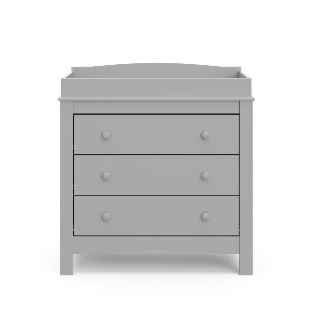 Graco Noah 3 Drawer Chest with Changing Topper (Pebble Gray). Picture 4