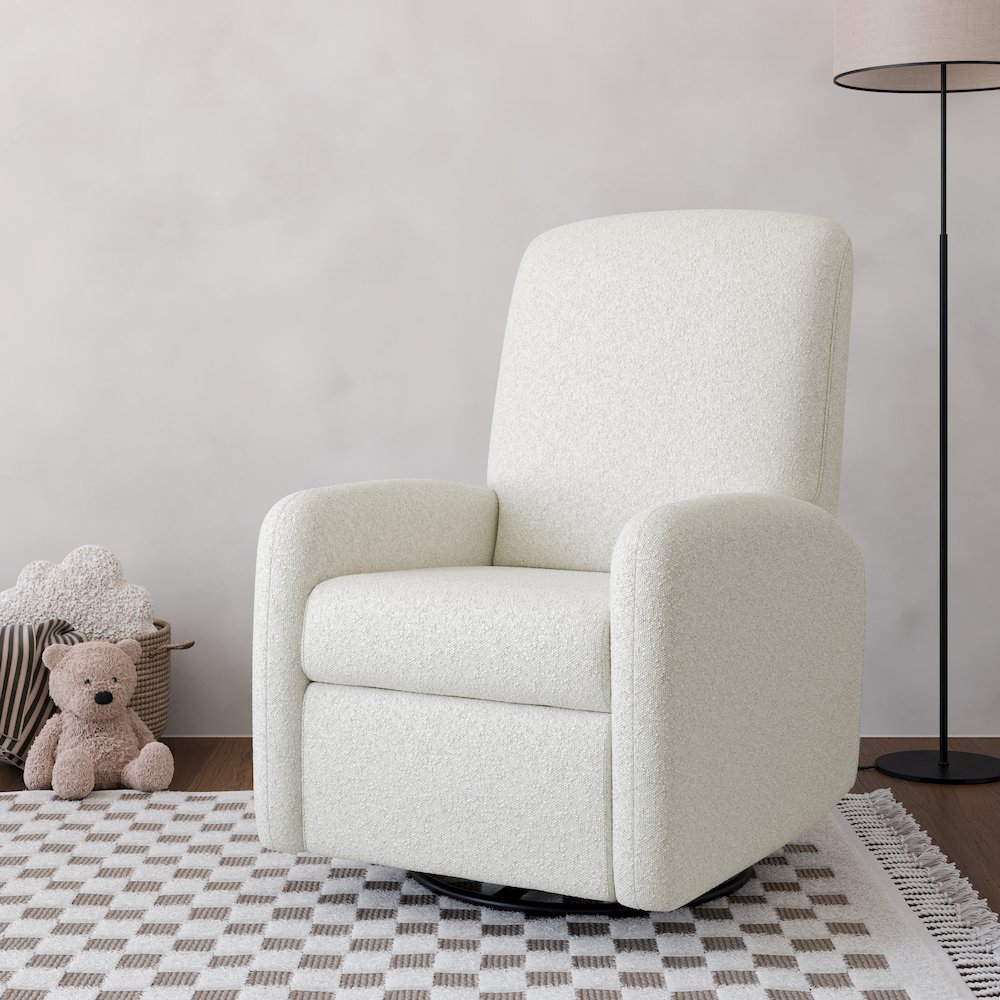 Bellwood Power Recliner Swivel Glider - Ivory Boucle. Picture 2