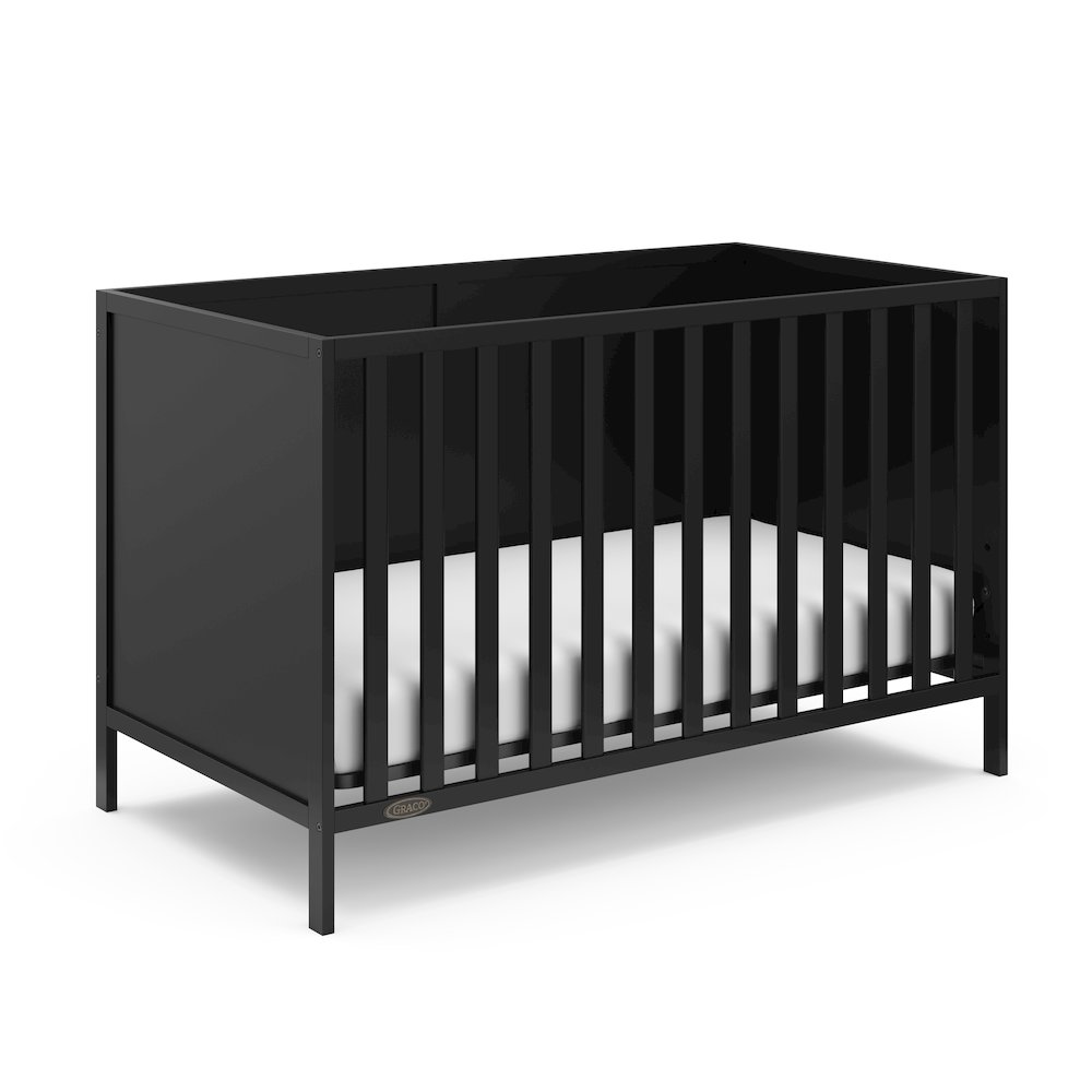 Graco Theo 3-in-1 Convertible Crib - Black. Picture 1
