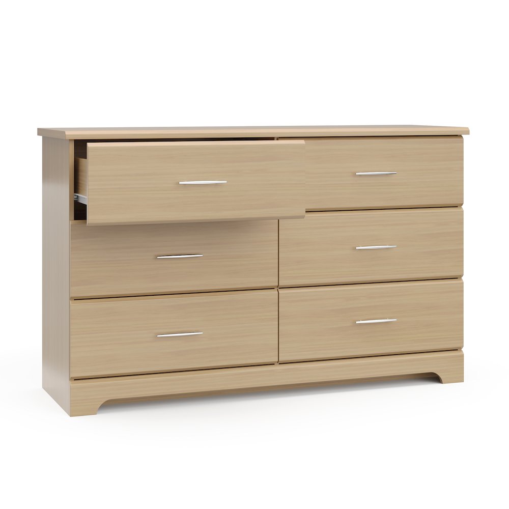 Storkcraft Brookside 6 Drawer Double Dresser (Driftwood). Picture 6