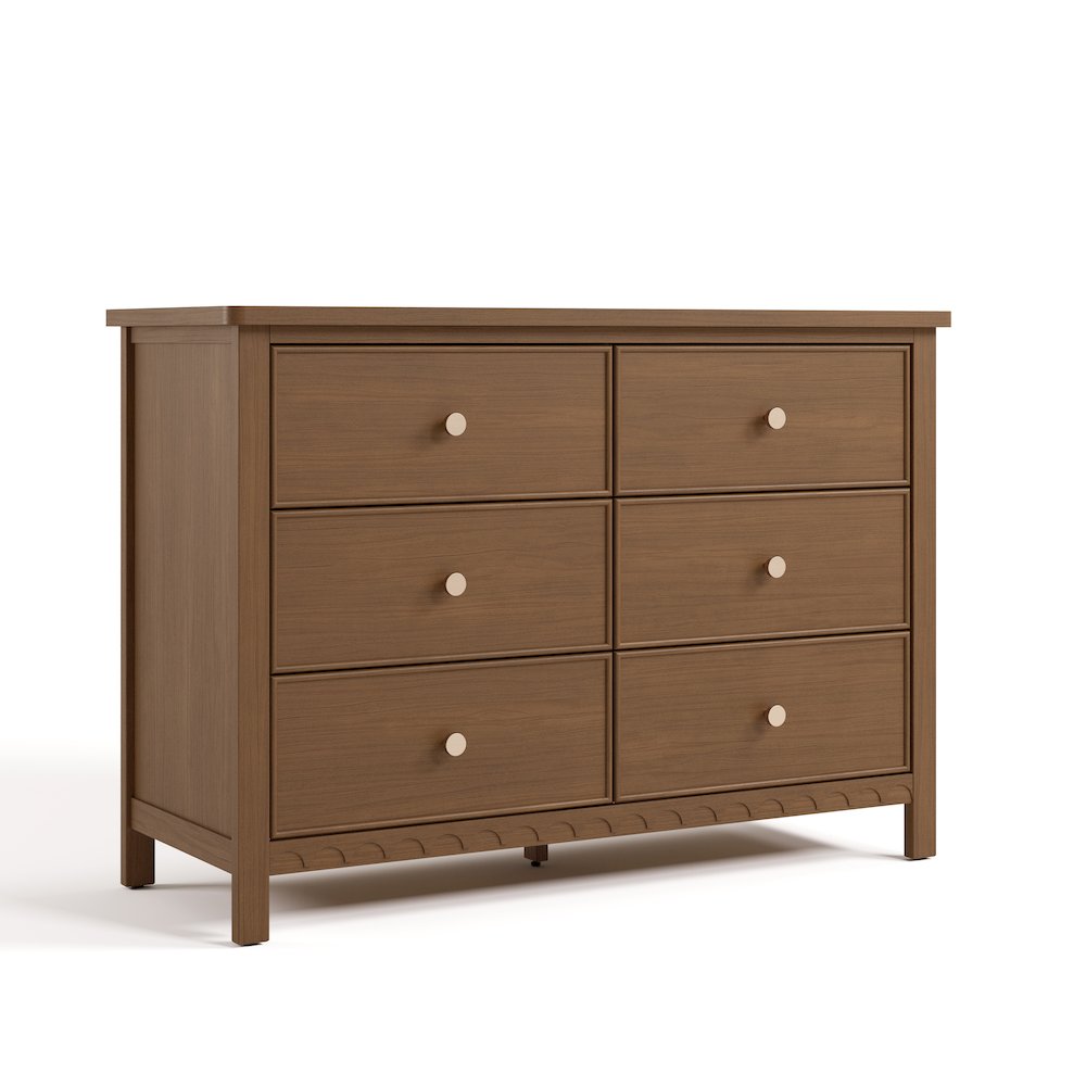 Graco Sasha 6 Drawer Dresser - Hazelnut. Picture 1