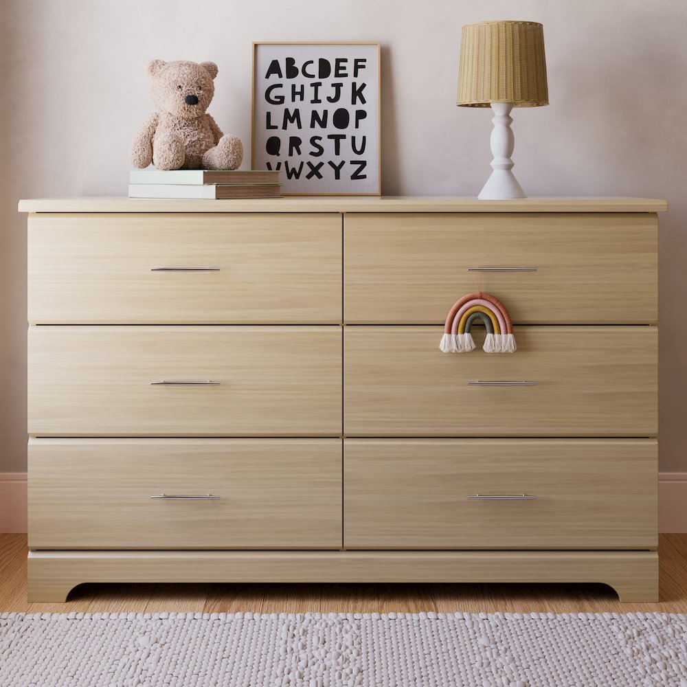 Storkcraft Brookside 6 Drawer Double Dresser (Driftwood). Picture 2