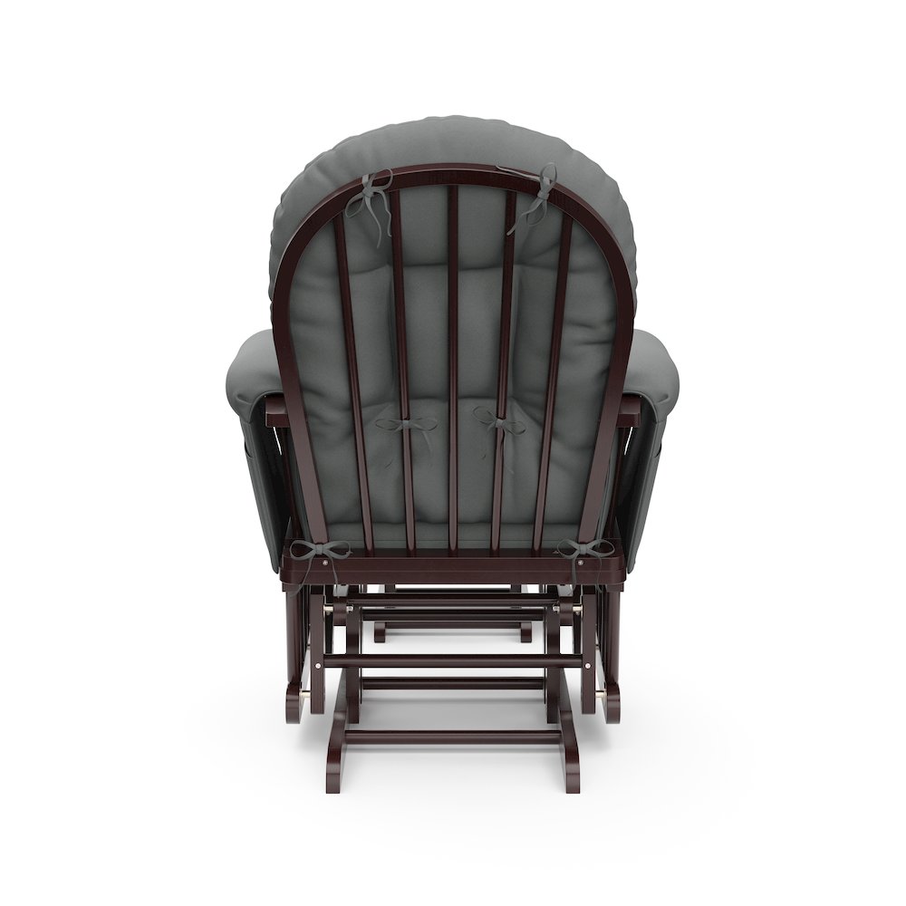 Storkcraft Hoop Glider and Ottoman - Espresso with Gray. Picture 5