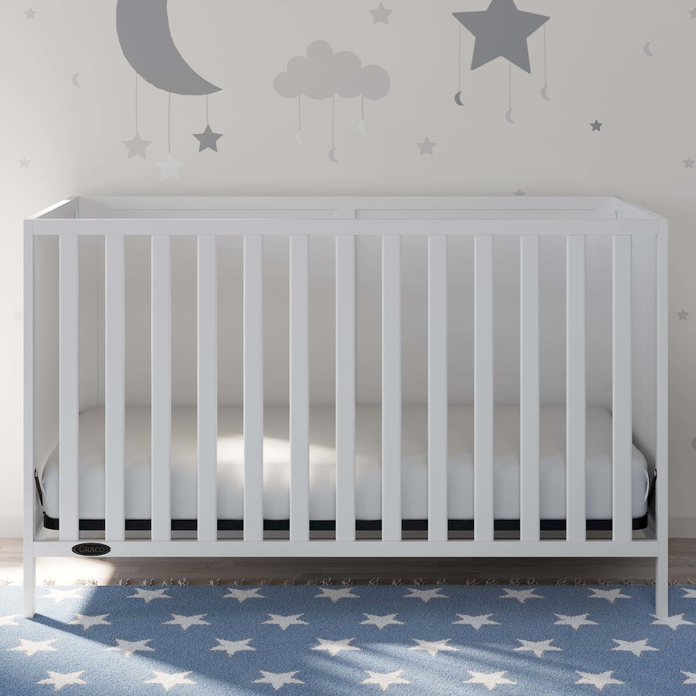 Graco Theo 3-in-1 Convertible Crib - White. Picture 2