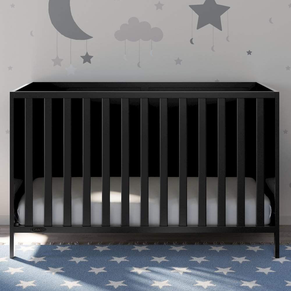 Graco Theo 3-in-1 Convertible Crib - Black. Picture 2
