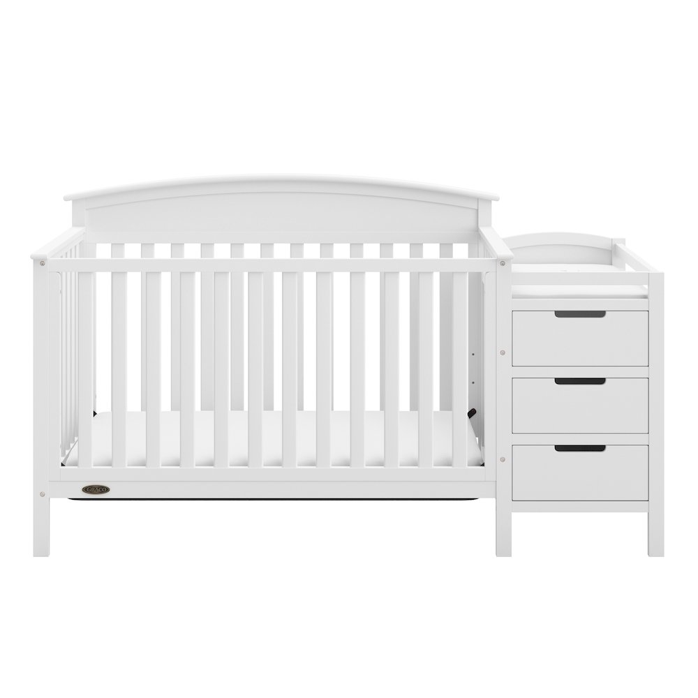 Graco Benton 4-in-1 Convertible Crib and Changer (White). Picture 3