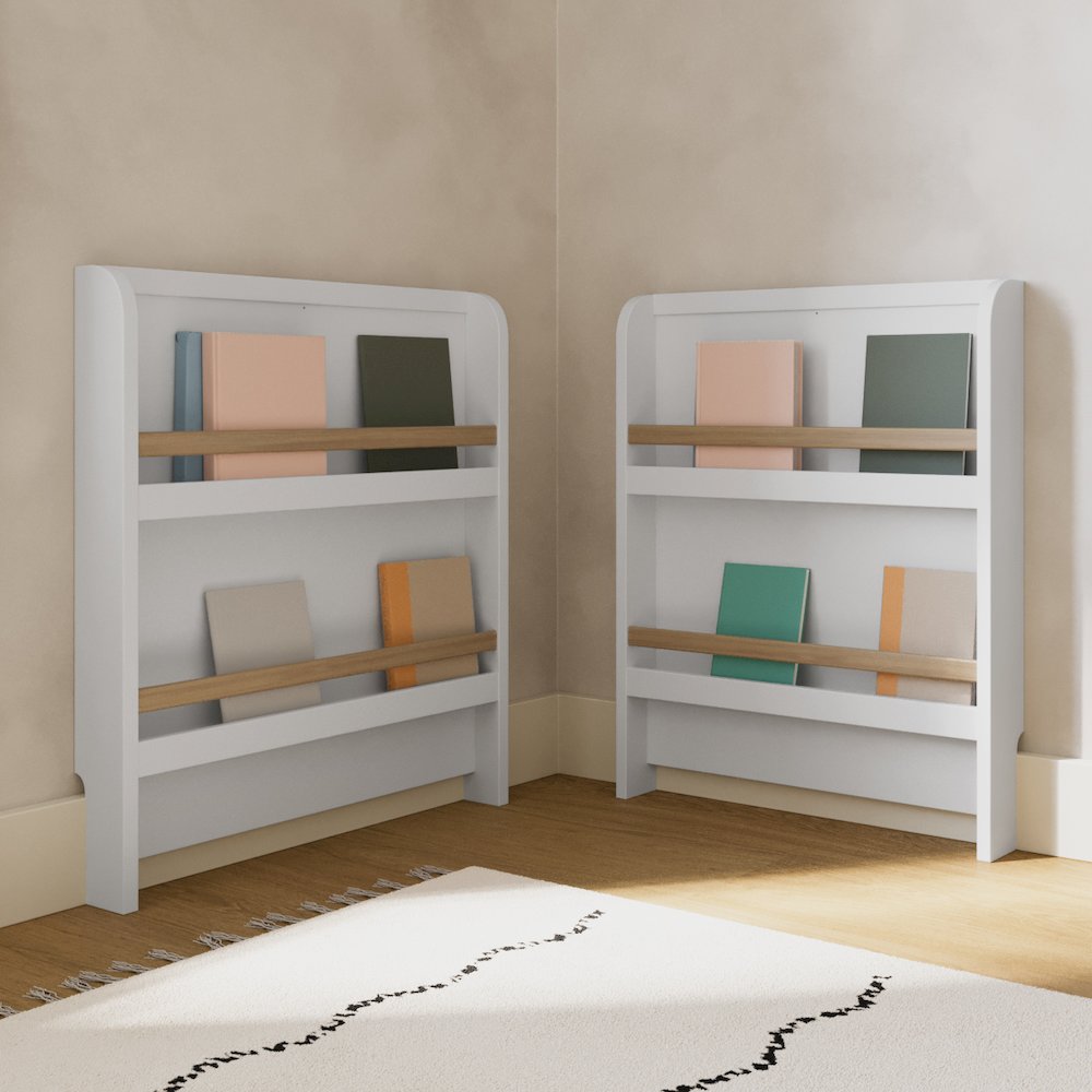Graco Read-with-Me 4-in-1 Convertible Crib with Drawer (White with Driftwood). Picture 3