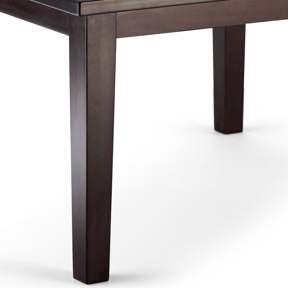 Acadian Solid Hardwood 9 Piece Dining Set In Distressed Brown. Picture 4