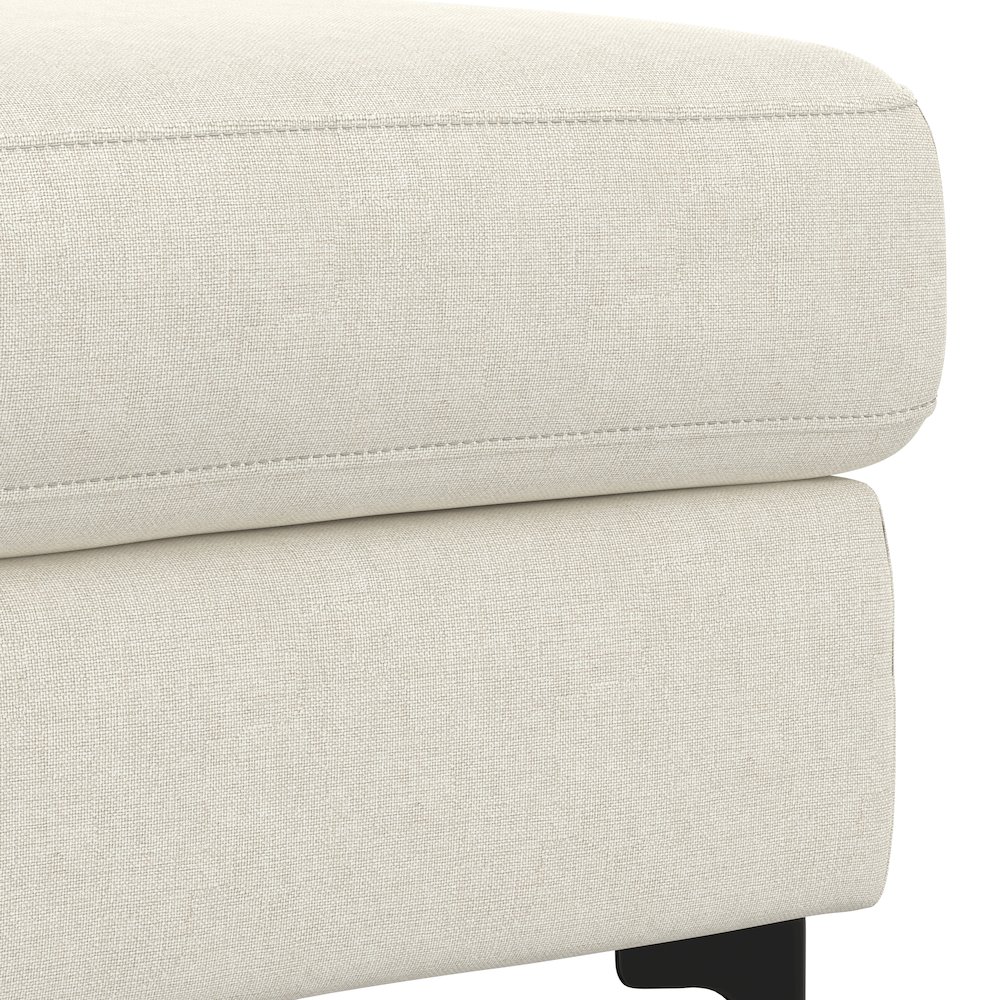 Ava Large Rectangular Ottoman In Tightly Woven Performance Fabric. Picture 4