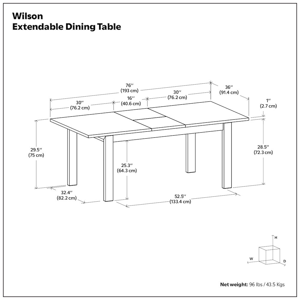 Wilson Extendable Dining Table In Oak Veneer. Picture 19