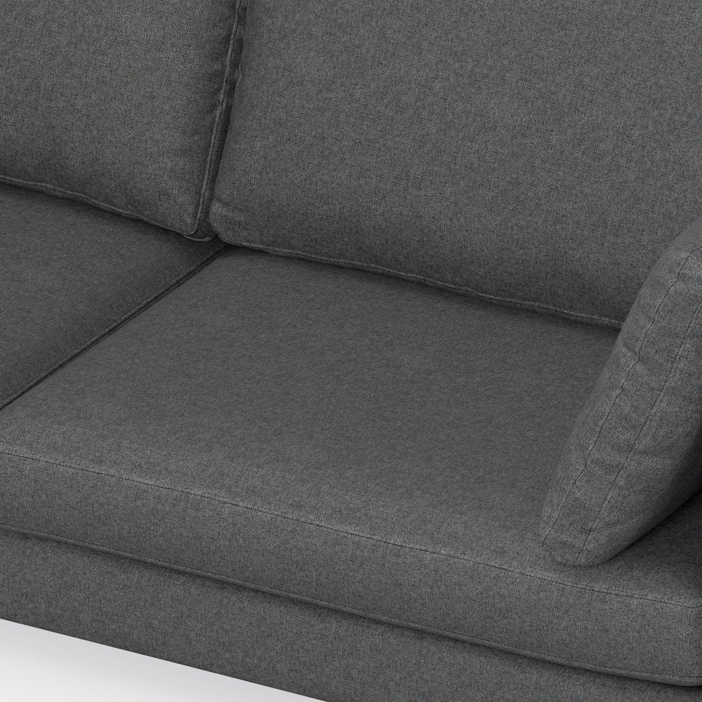 Ava 90-Inch Sofa In Tightly Woven Performance Fabric. Picture 4
