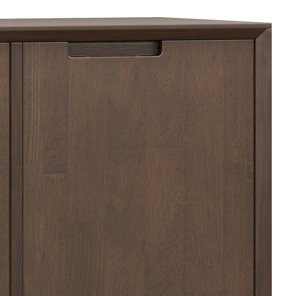 Banting Solid Wood 39 Inch Storage Cabinet In Walnut Brown (Set Of 2). Picture 6