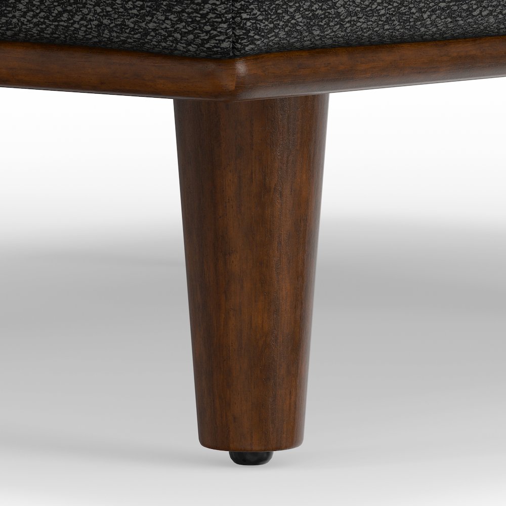 Morrison Large Rectangular Ottoman In Woven-Blend Fabric. Picture 4