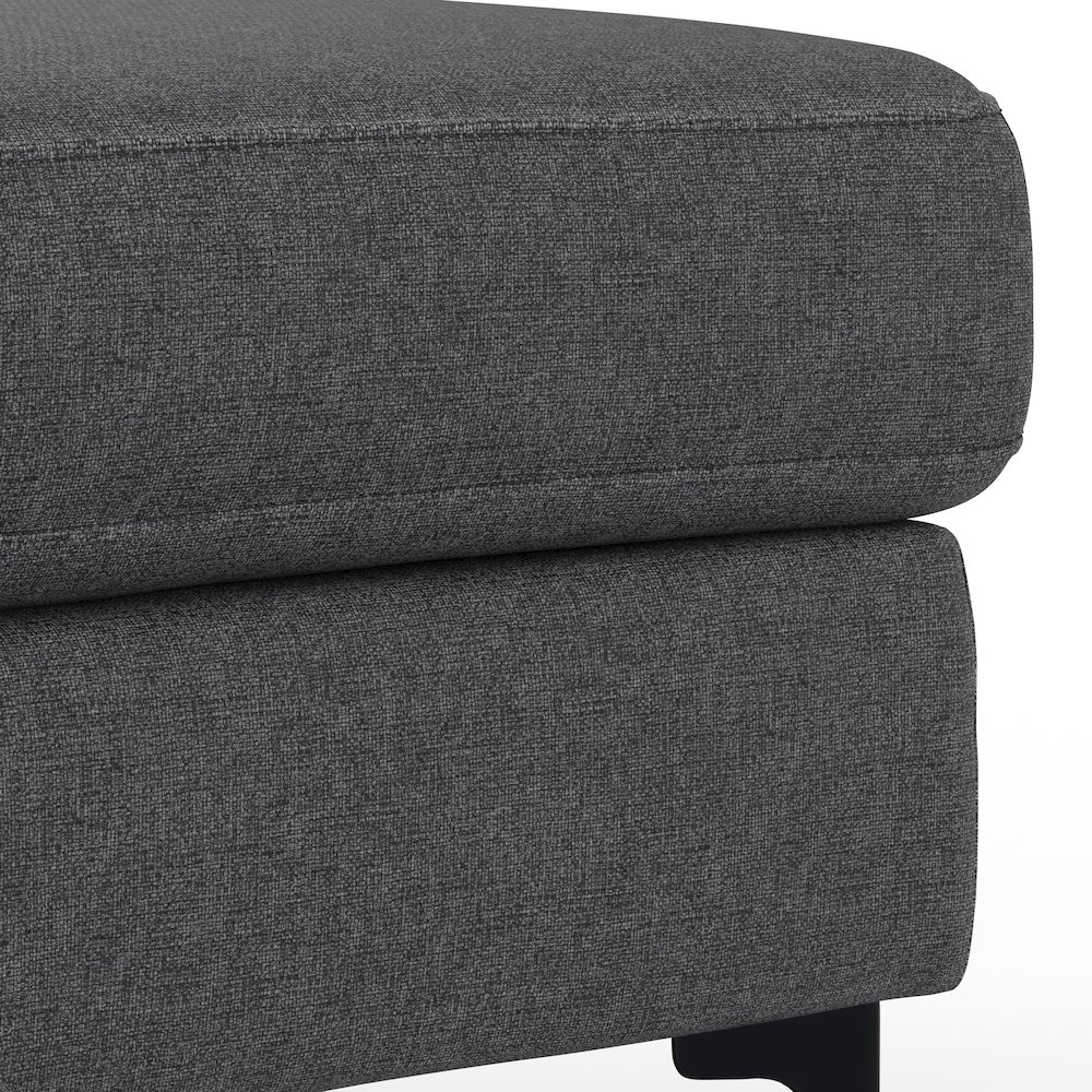 Ava Large Rectangular Ottoman In Tightly Woven Performance Fabric. Picture 4