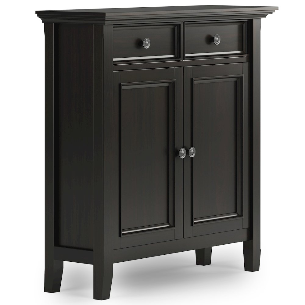 36"W Small Storage Bench and 36"W Storage Cabinet in Hickory Brown. Picture 3