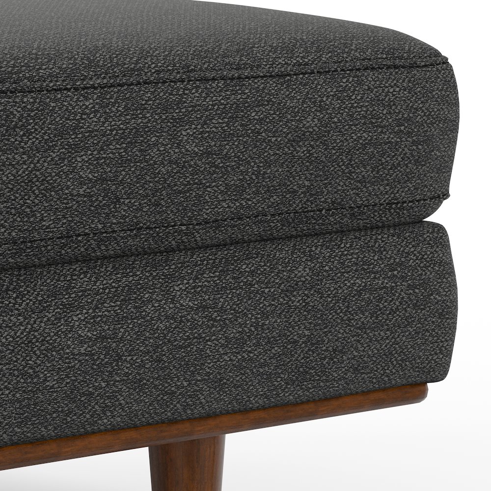 Morrison Large Rectangular Ottoman In Woven-Blend Fabric. Picture 3