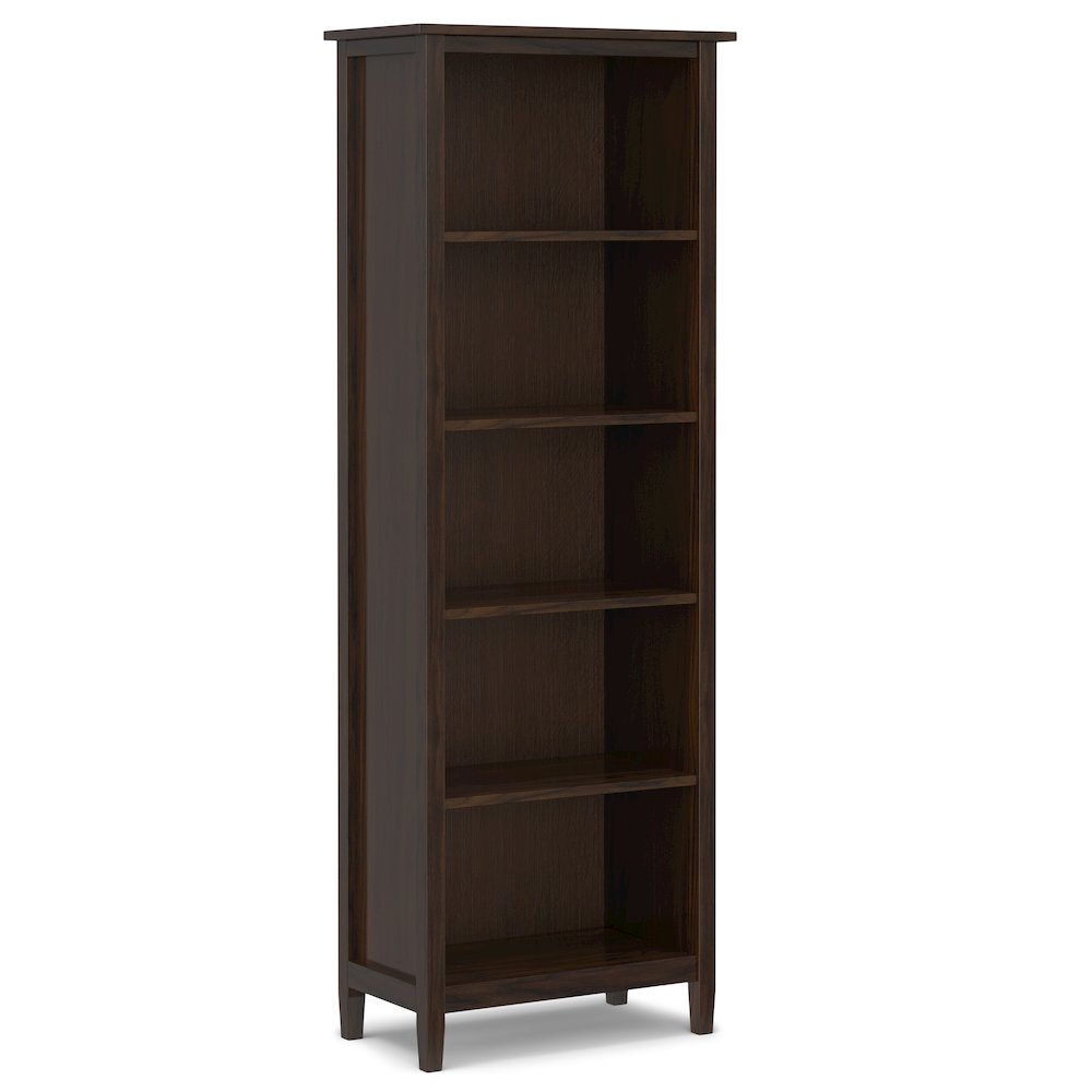 47"W TV Stand with Two 26"W Bookcases in Tobacco Brown (Set of 3). Picture 3