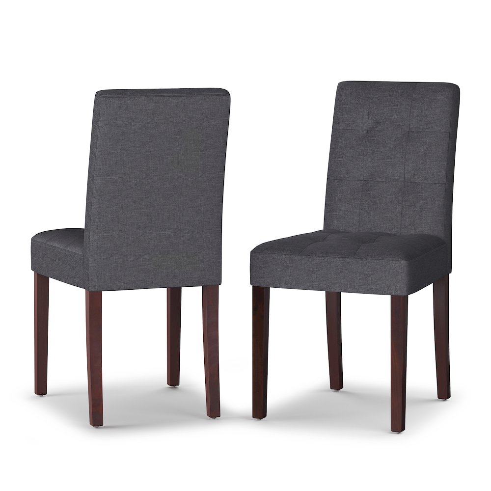 Andover Solid Hardwood 9 Piece Dining Set In Slate Grey. Picture 3