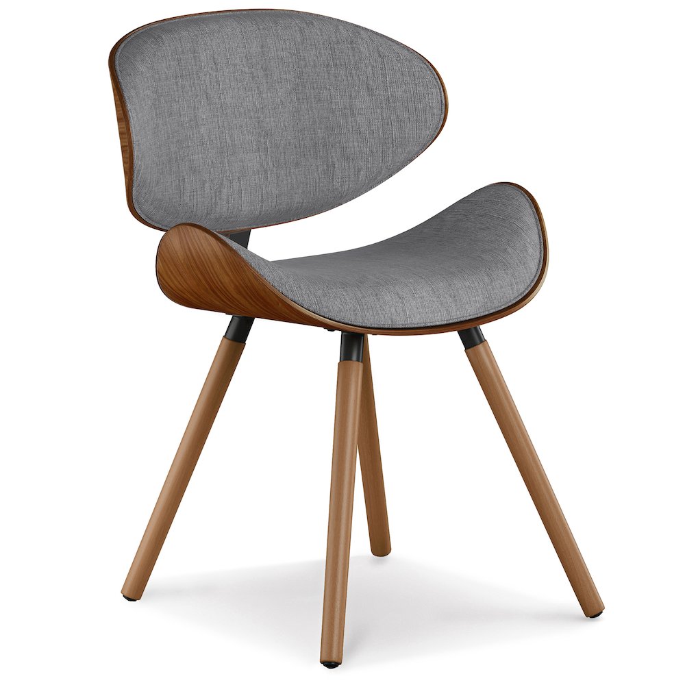 Marana Dining Chair In Grey Linen Look Fabric. Picture 1