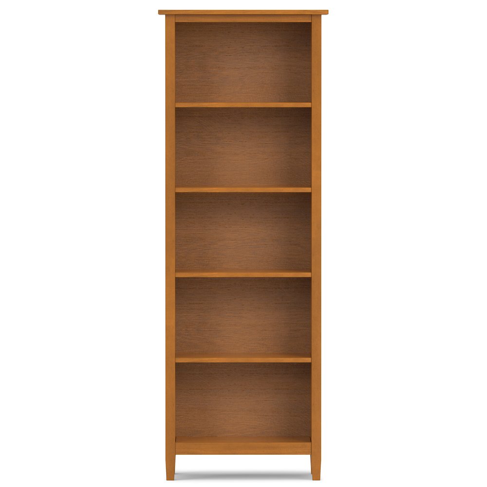 48 inch Wide Desk with 26 inch Wide Bookcase in Light Golden Brown (Set of 2). Picture 4
