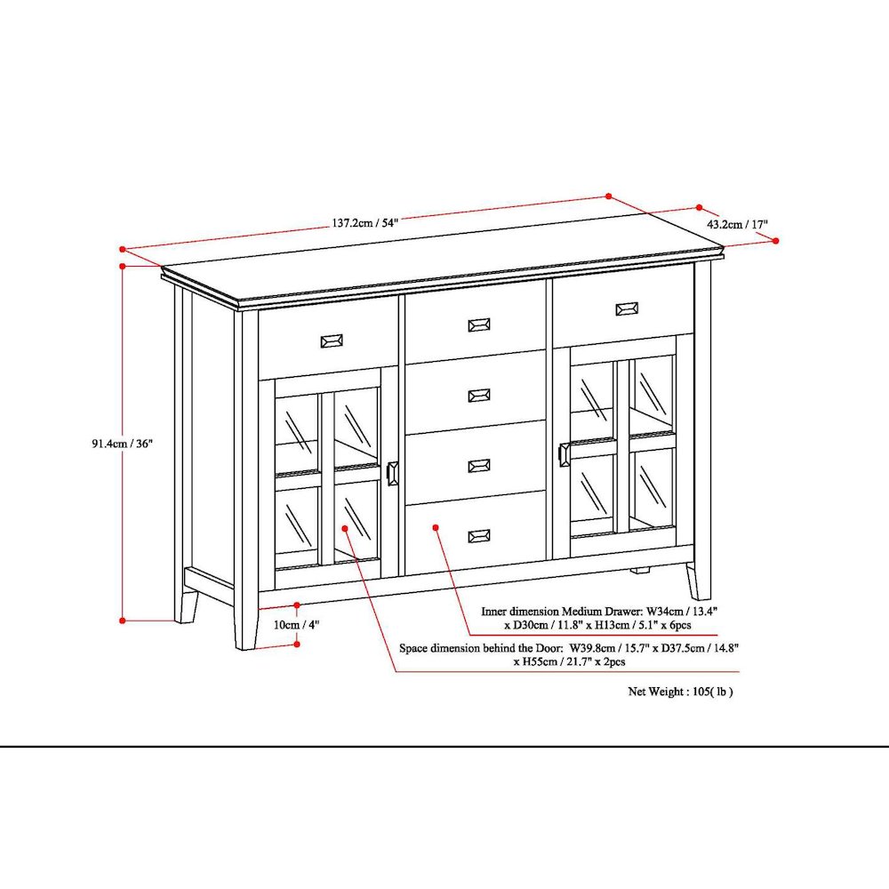 Artisan Solid Wood Sideboard Buffet In Distressed Grey. Picture 6