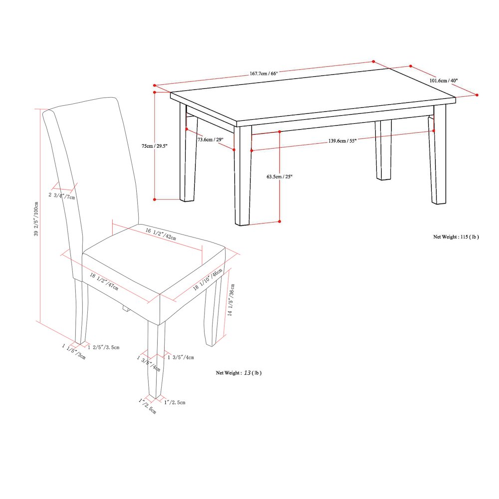 Acadian Solid Hardwood 7 Piece Dining Set In Tanners Brown. Picture 6