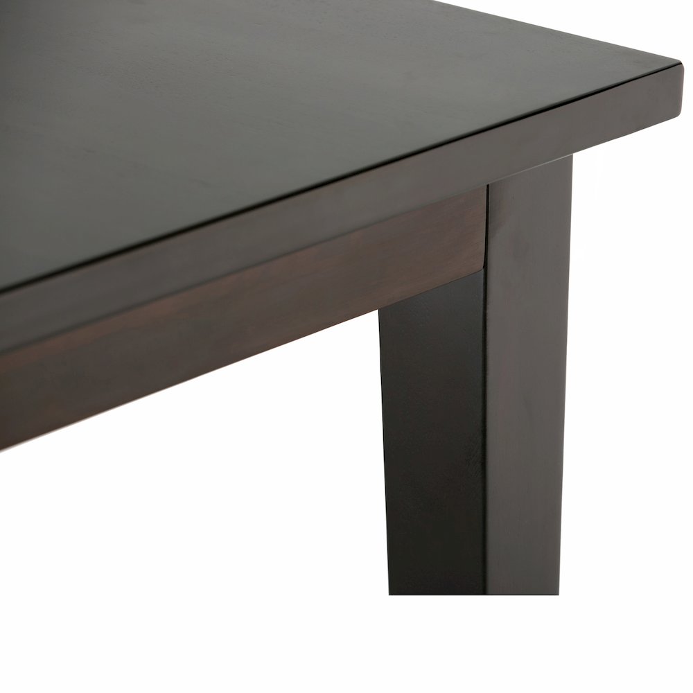 Acadian Solid Hardwood 7 Piece Dining Set In Midnight Black. Picture 4