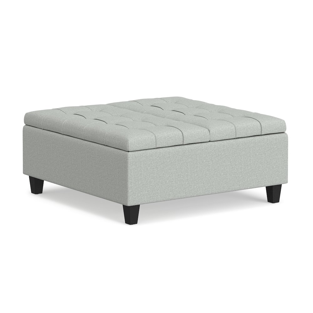 Harrison 36 inch Wide Transitional Coffee Table Storage Ottoman. Picture 1