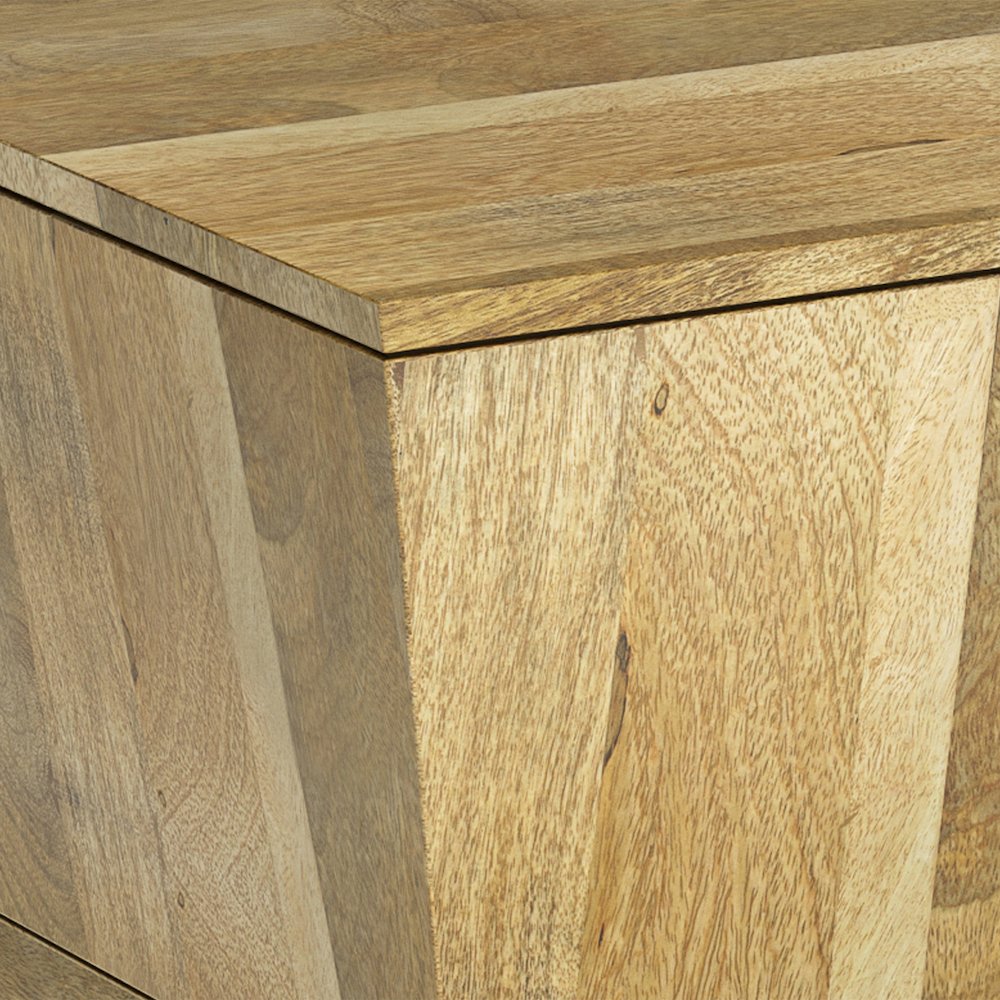Westfield Solid Mango Wood Side Table In Natural. Picture 2