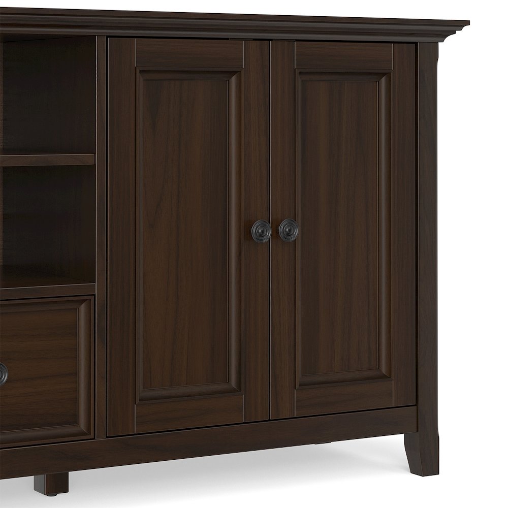 Amherst 84 inch Wide Solid Wood Transitional TV Stand For TVs up to 90 inches. Picture 7