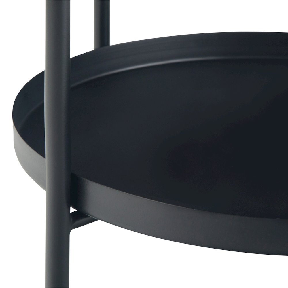 Monet Metal End Table In Black. Picture 4