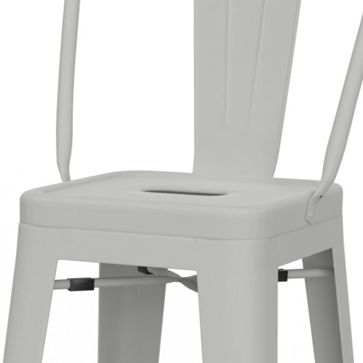 Fletcher 30 Inch Metal Bar Stool (Set Of 2) In White. Picture 2