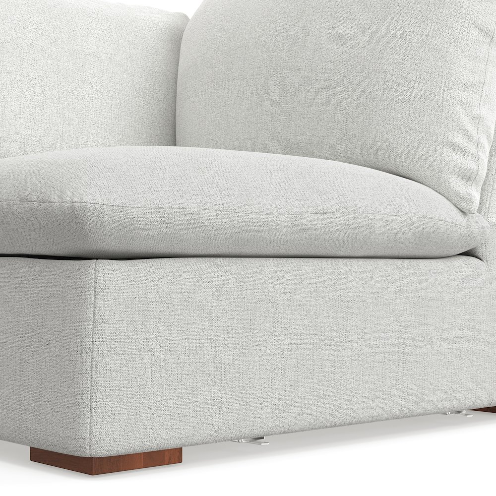 Jasmine Corner Sofa Module In Velvety Chenille Performance Fabric. Picture 3