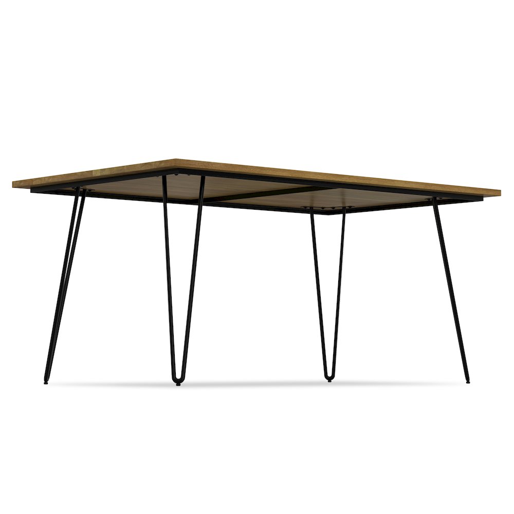 Hunter Solid Mango Wood Dining Table In Light Brown. Picture 2