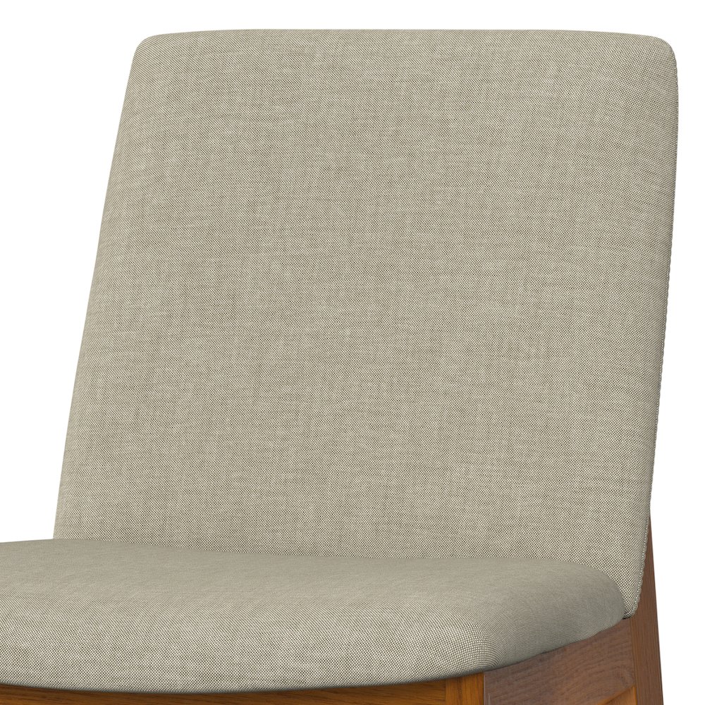 Selena Dining Chair (Set of 2) in Natural Linen Look Fabric. Picture 6