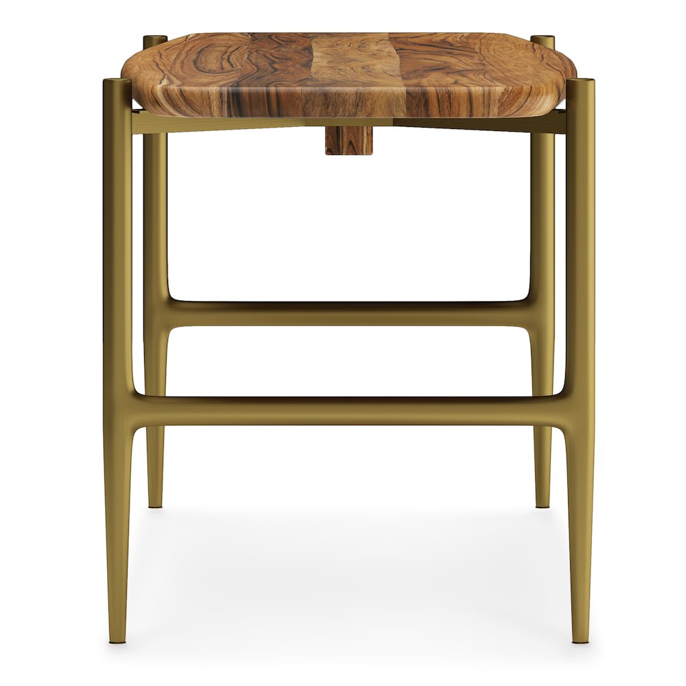 Wagner Solid Acacia Wood Bench In Natural. Picture 3