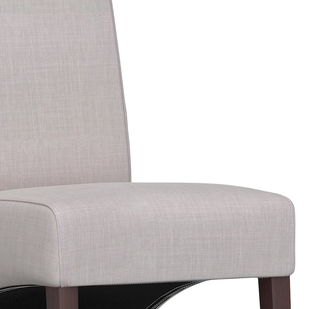 Avalon Solid Wood Deluxe Parson Dining Chair (Set Of 2) In Light Beige. Picture 3