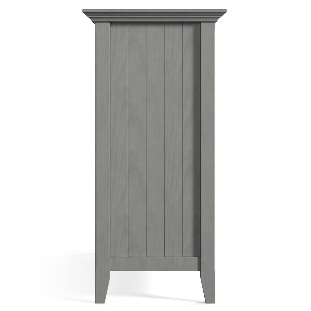 Bedford Solid Wood Sideboard Buffet And Wine Rack In Fog Grey. Picture 3