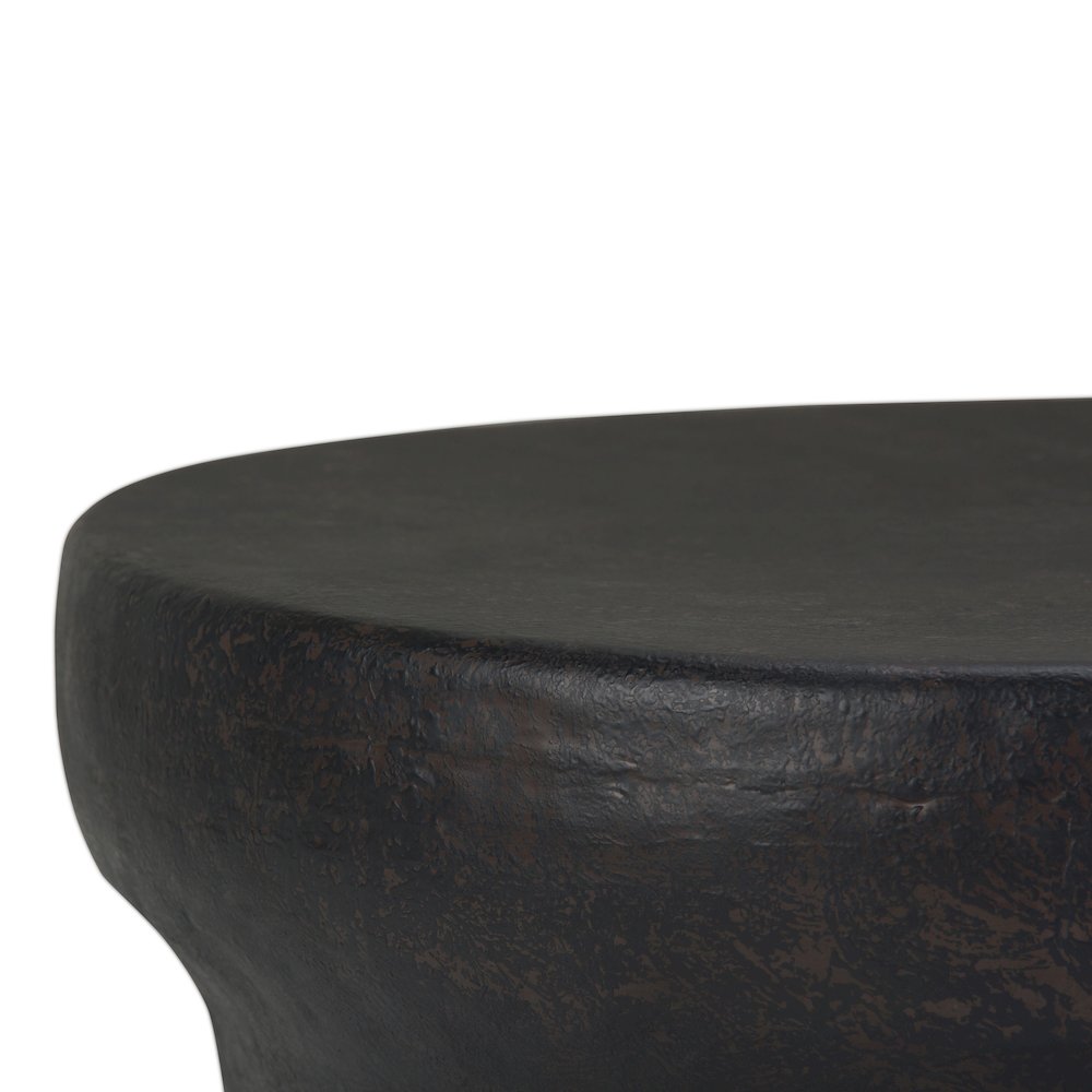 Garvy Metal Coffee Table In Rustic Bronze. Picture 2