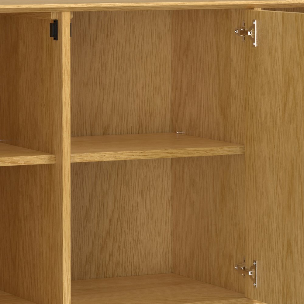 Banting 3 Door Sideboard Buffet In Natural Oak. Picture 4