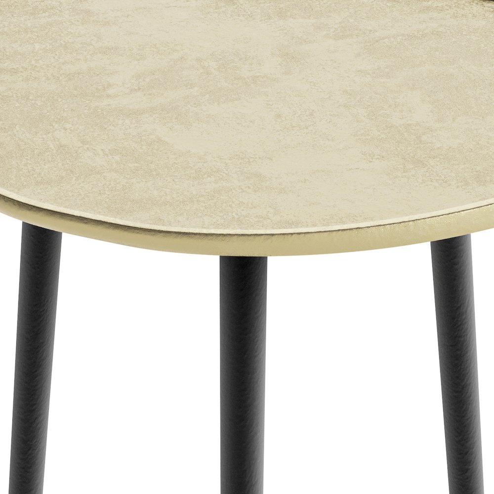 Tanner Metal Side Table In Gold. Picture 4