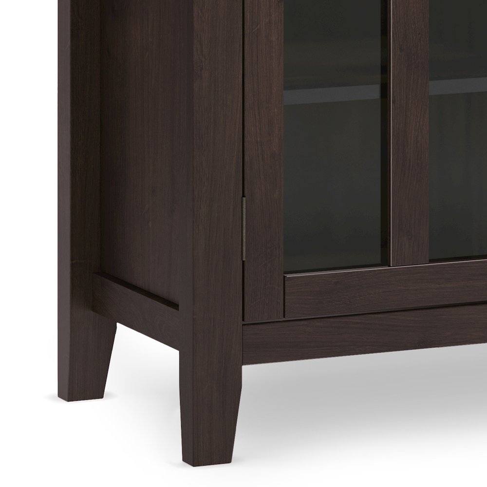 Tall Tv Media Stand In Dark Chestnut Brown For Tvs Up To 60 Inches. Picture 4
