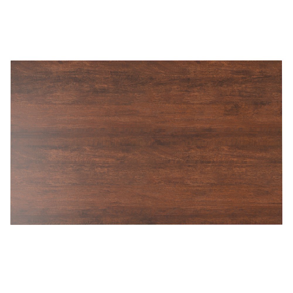 Hunter Solid Mango Wood Dining Table In Umber Brown. Picture 7