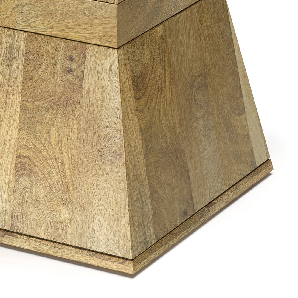 Westfield Solid Mango Wood Side Table In Natural. Picture 3