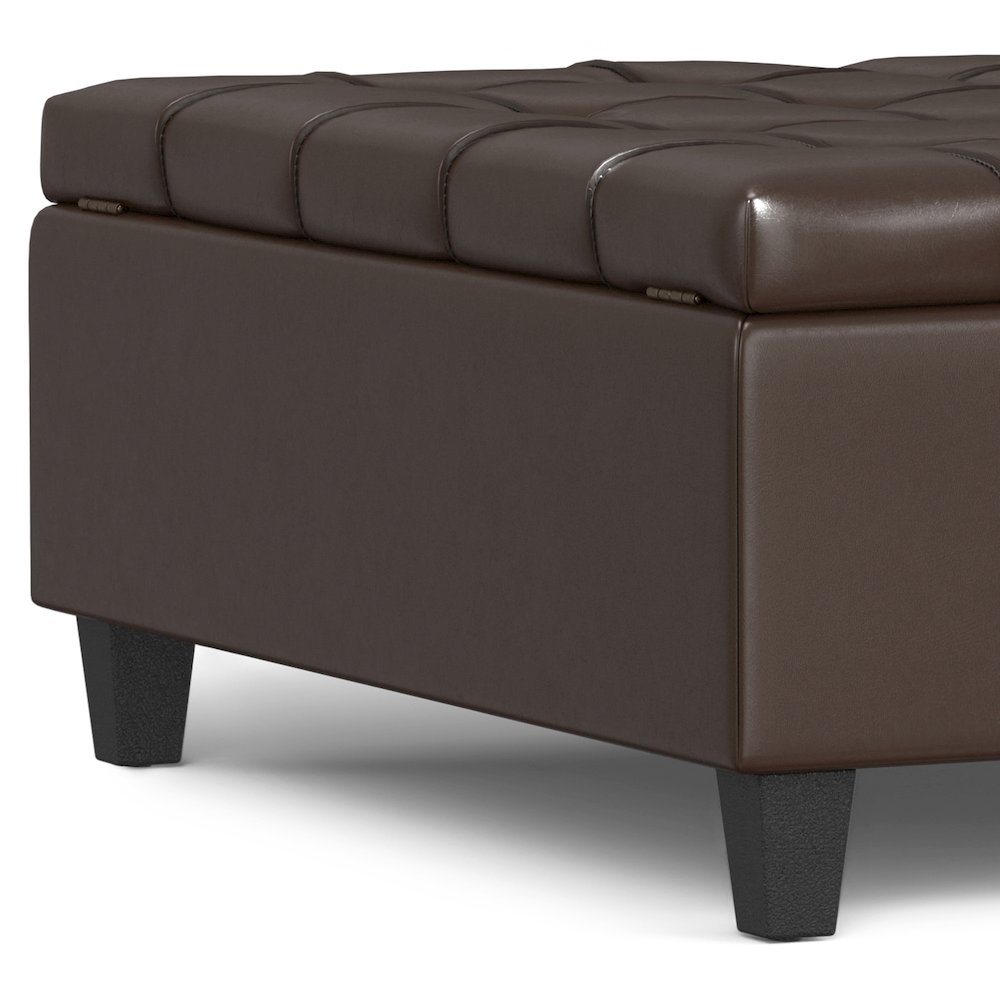 40 inch Wide Square Large Coffee Table Storage Ottoman. Picture 4