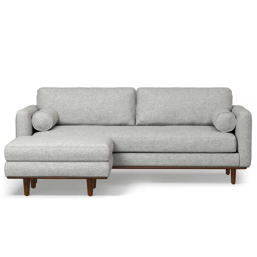Morrison 89-Inch Sofa And Ottoman Set In Woven-Blend Fabric. Picture 2