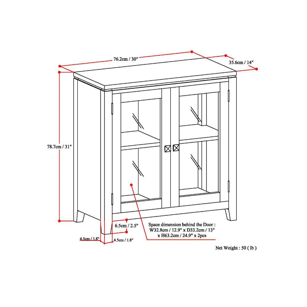 Cosmopolitan Solid Wood Low Storage Cabinet In Black. Picture 6