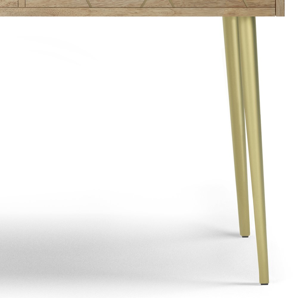 Jager Solid Mango Wood Console Table In Natural. Picture 4