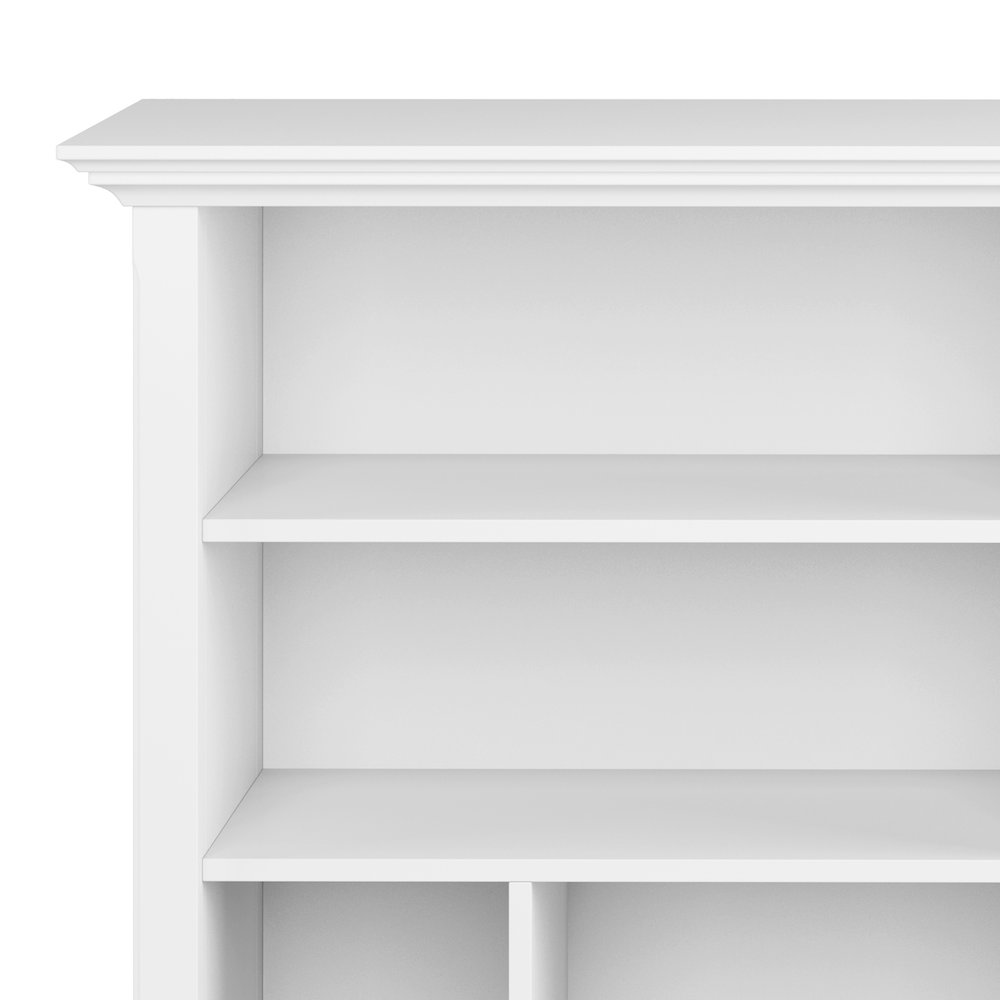 Amherst Solid Wood Multi Cube Bookcase And Storage Unit In White. Picture 2